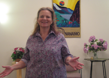 Author Carol Chapman in Nanaimo, BC, Canada